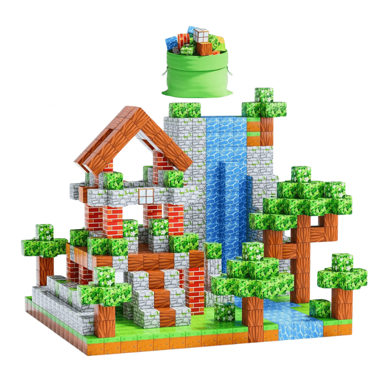 Magnetischer Baustein im Minenstil