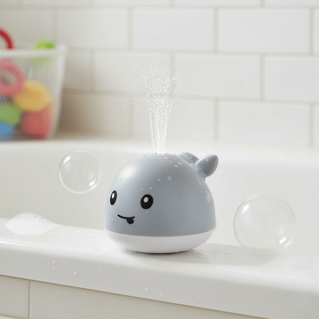 Mila la baleine bain grise