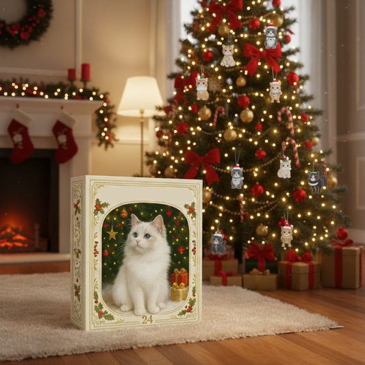 Calendrier de l’Avent avec 24 Chats à Accrocher