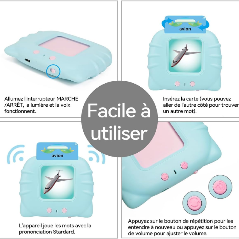 Montessori-Sprechkarte: Entwickelt die französische Sprache