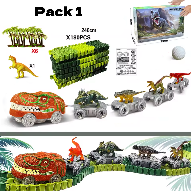 Dinosaurier-Rennstrecke für Elektroautos