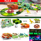 Dinosaurier-Rennstrecke für Elektroautos