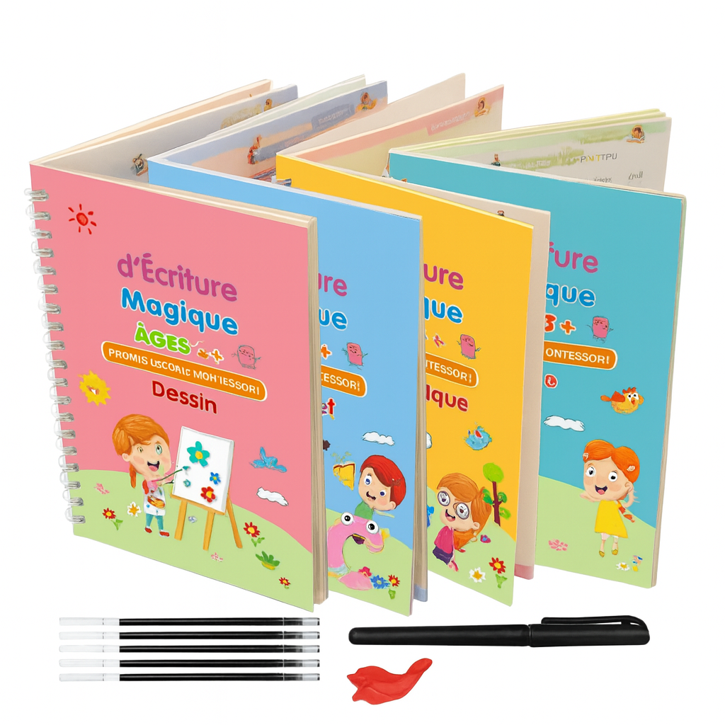 4 Montessori Magic Writing Bücher