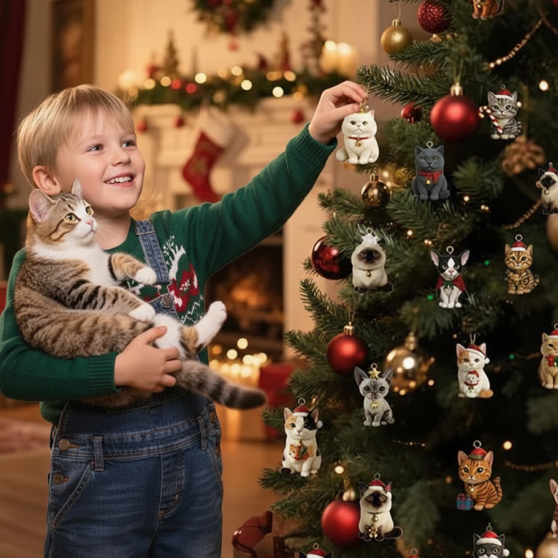 Calendrier de l’Avent avec 24 Chats à Accrocher