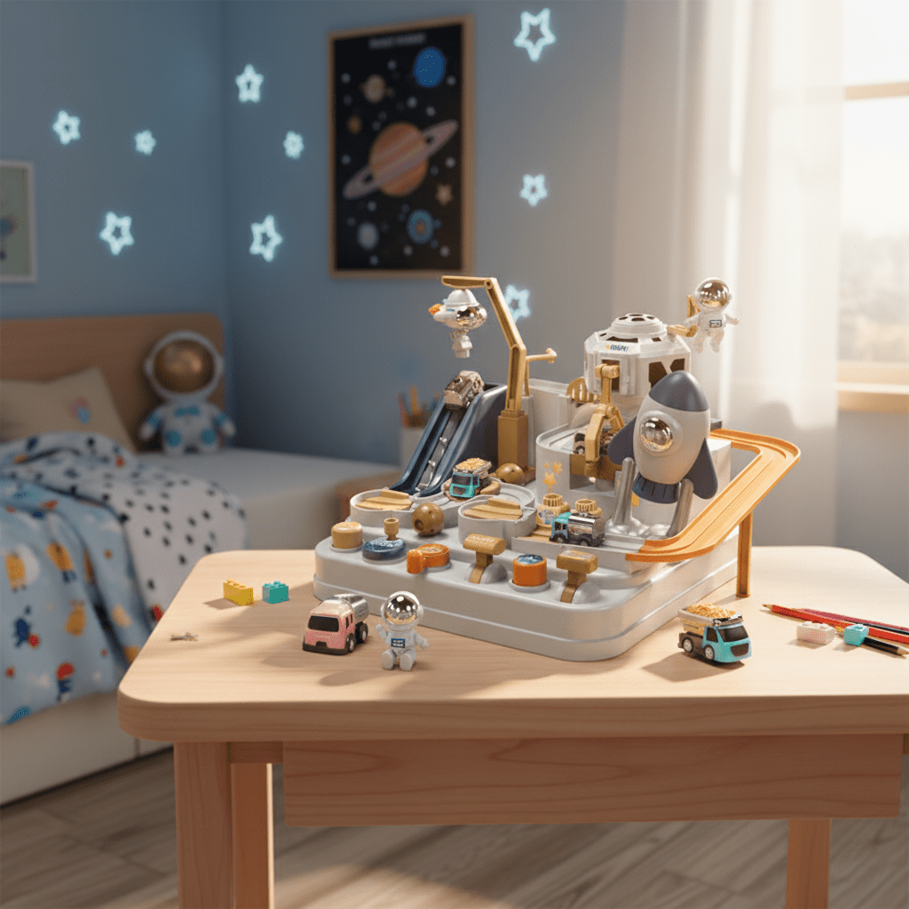 Circuit de voiture montessori espace