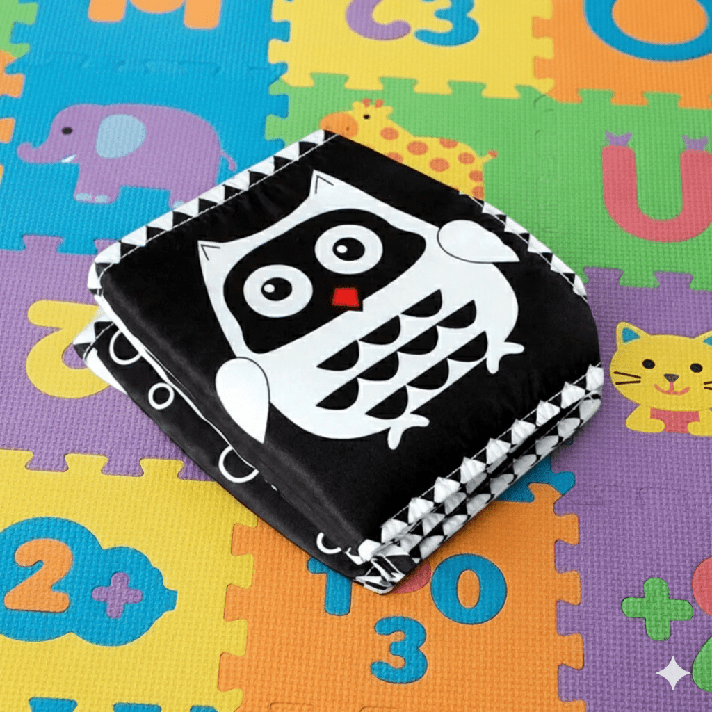 Livre Sensoriel Montessori en Tissu pour bébé