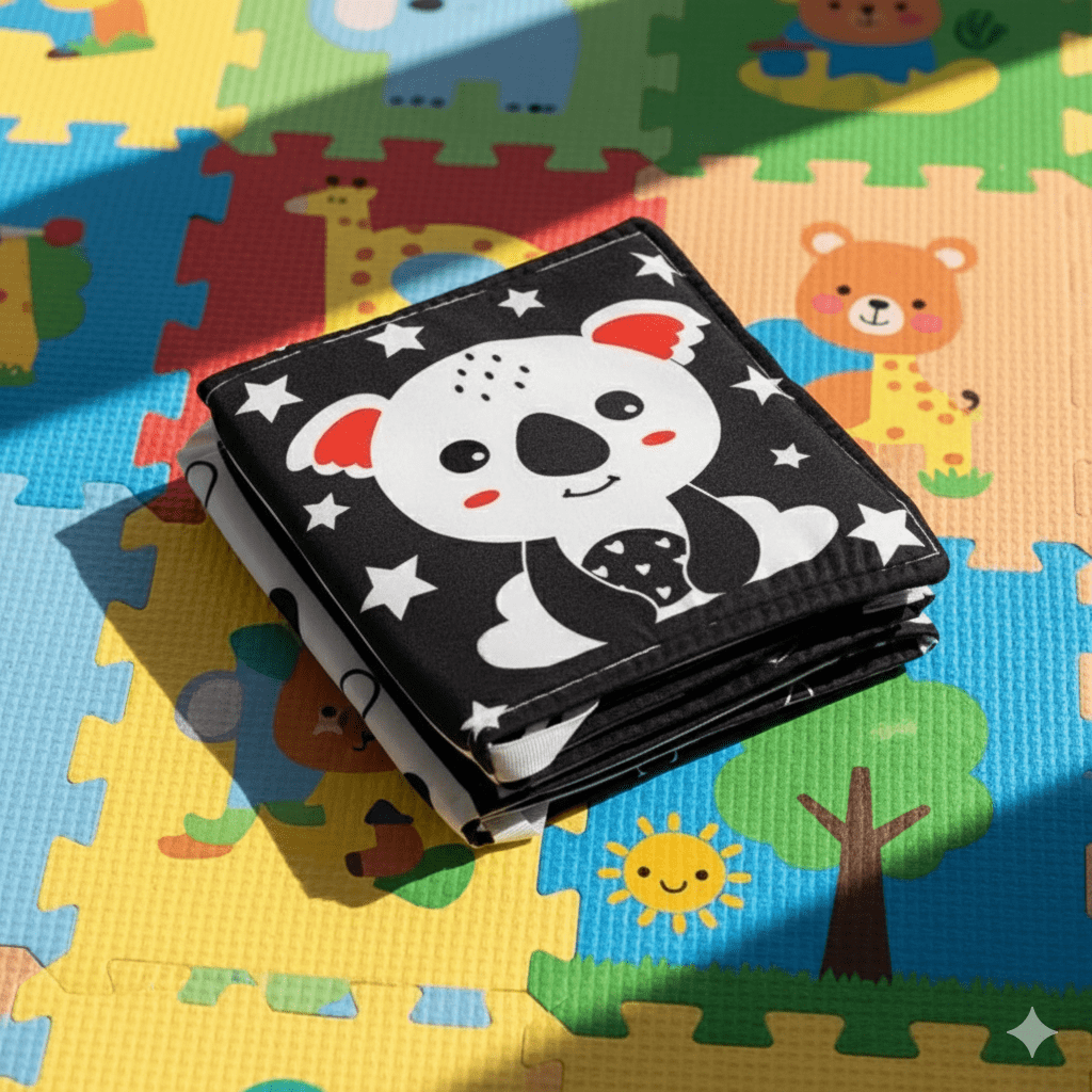 Livre Sensoriel Montessori en Tissu pour bébé