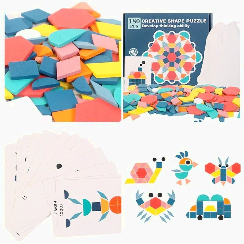 Geometrisches Formenpuzzle - Montessori Tangram