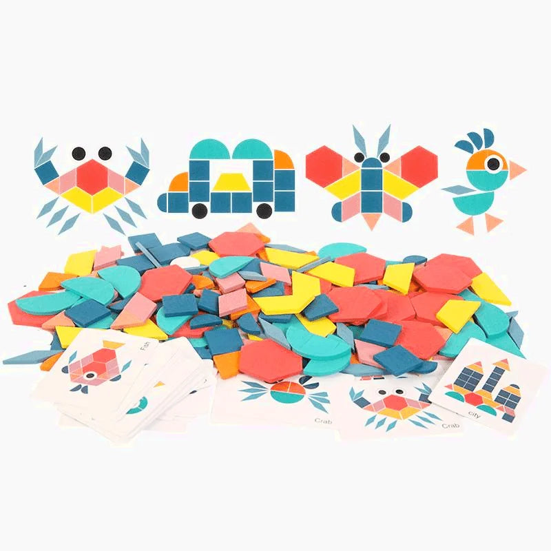 Geometrisches Formenpuzzle - Montessori Tangram