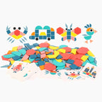 Geometrisches Formenpuzzle - Montessori Tangram